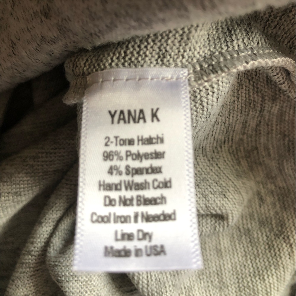 Yana k Sweater Heather gray 2-toned  Hachi  ONE size s-Xl New! - Picture 8 of 9